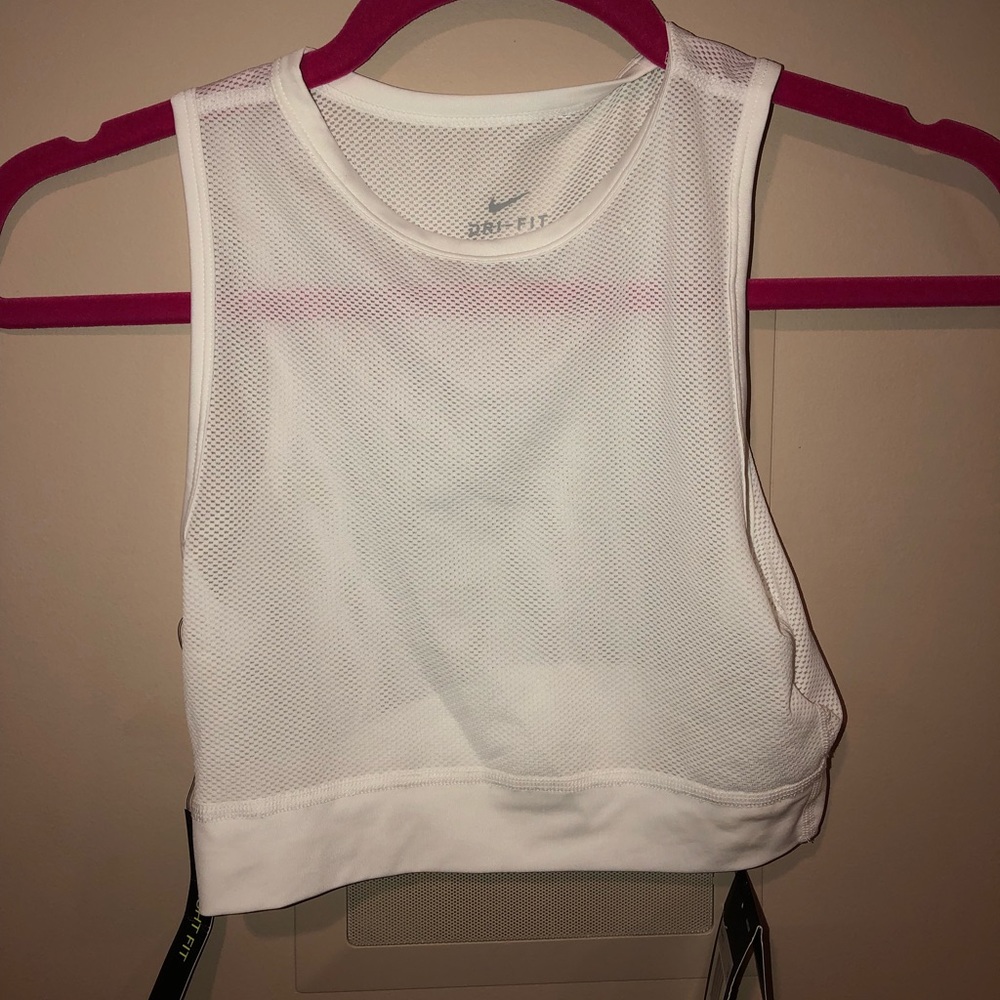 White nike mesh shirt